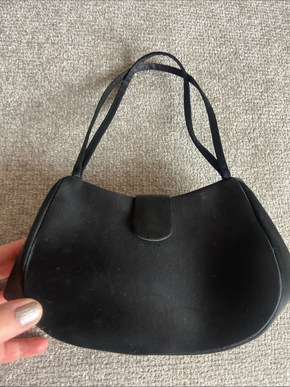 La Regale Black Mini Shoulder Bag